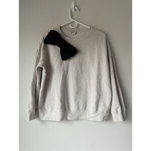 Kate Spade Statement Bow Sweatshirt Size XS Cream *flaws​